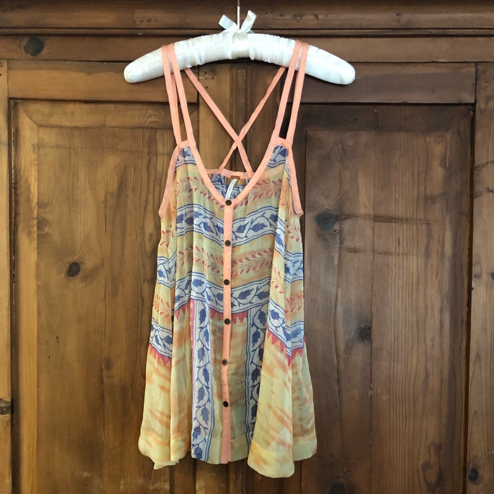 Free People Tank Top - Size Small - floral & flowy